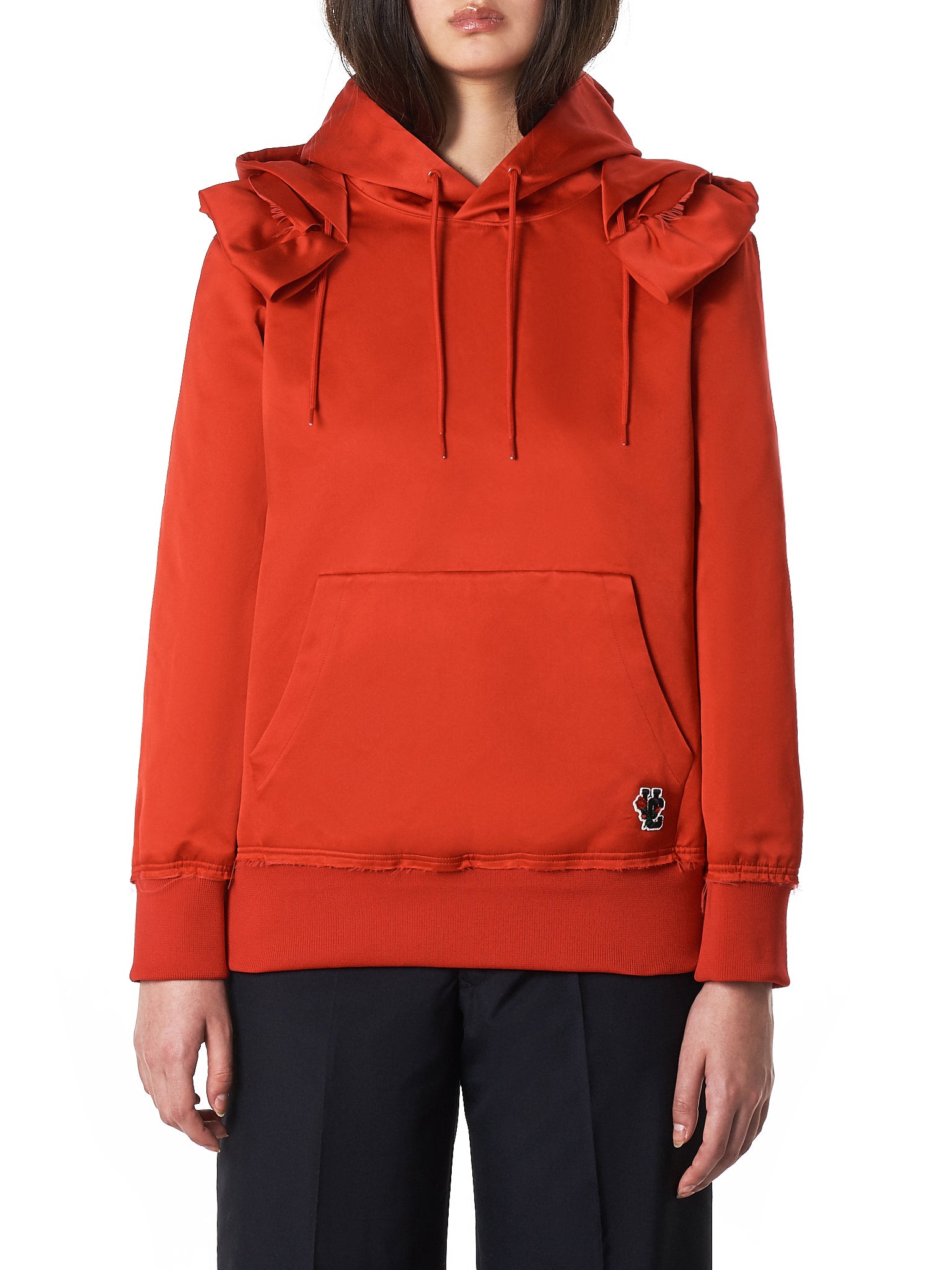 Undercover Silk Hoodie - Hlorenzo Front