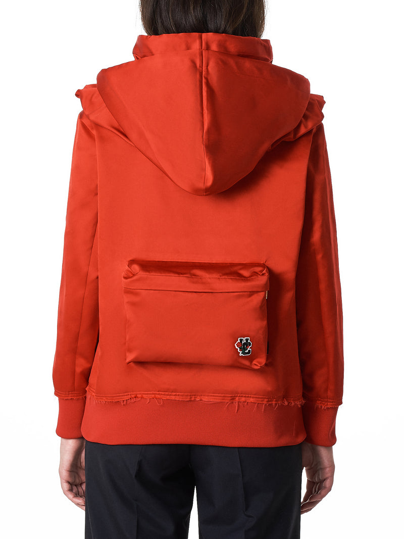 Undercover Silk Hoodie - Hlorenzo Back