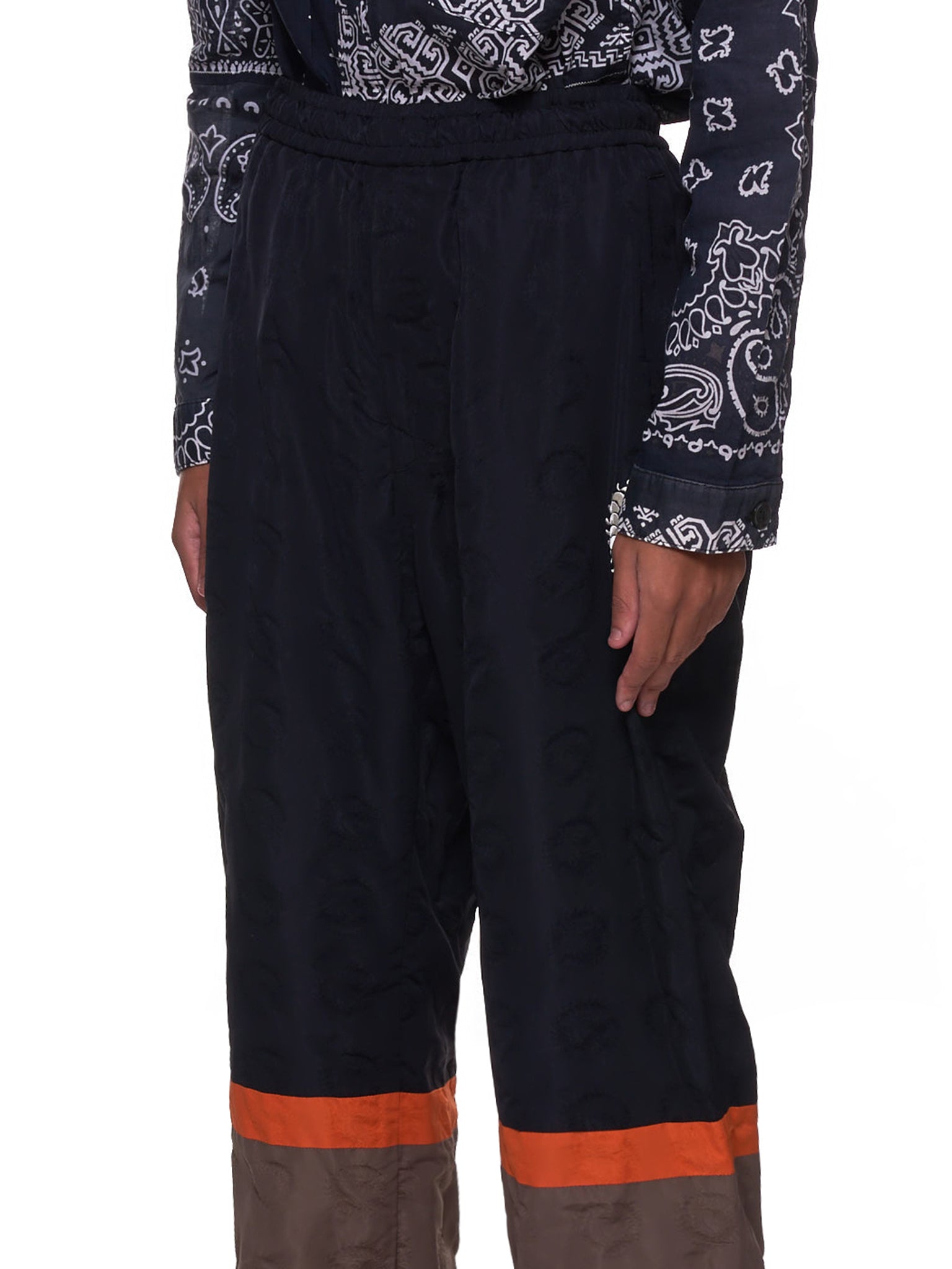 Embroidered Scorpion Trousers (UCZ4504-2-BLACK-BASE)