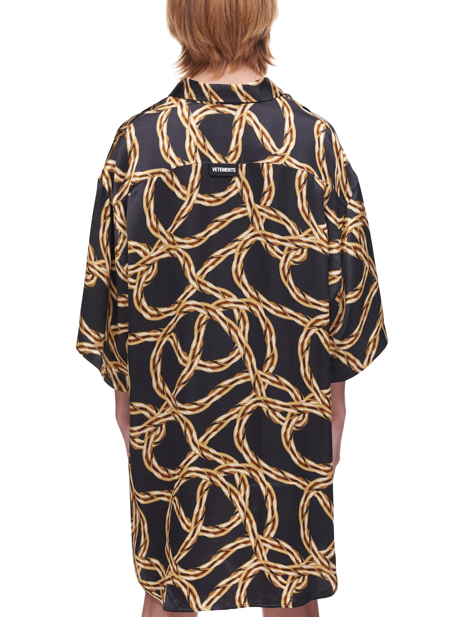 Vetements Gold Chain Fluid Shirt | H. Lorenzo - back