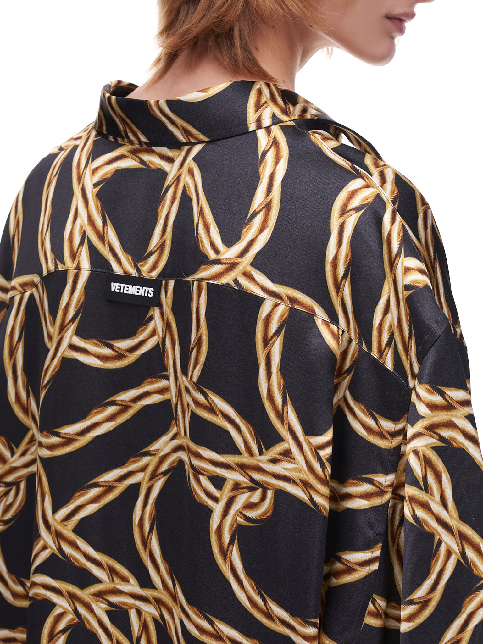 Vetements Gold Chain Fluid Shirt | H. Lorenzo - detail 