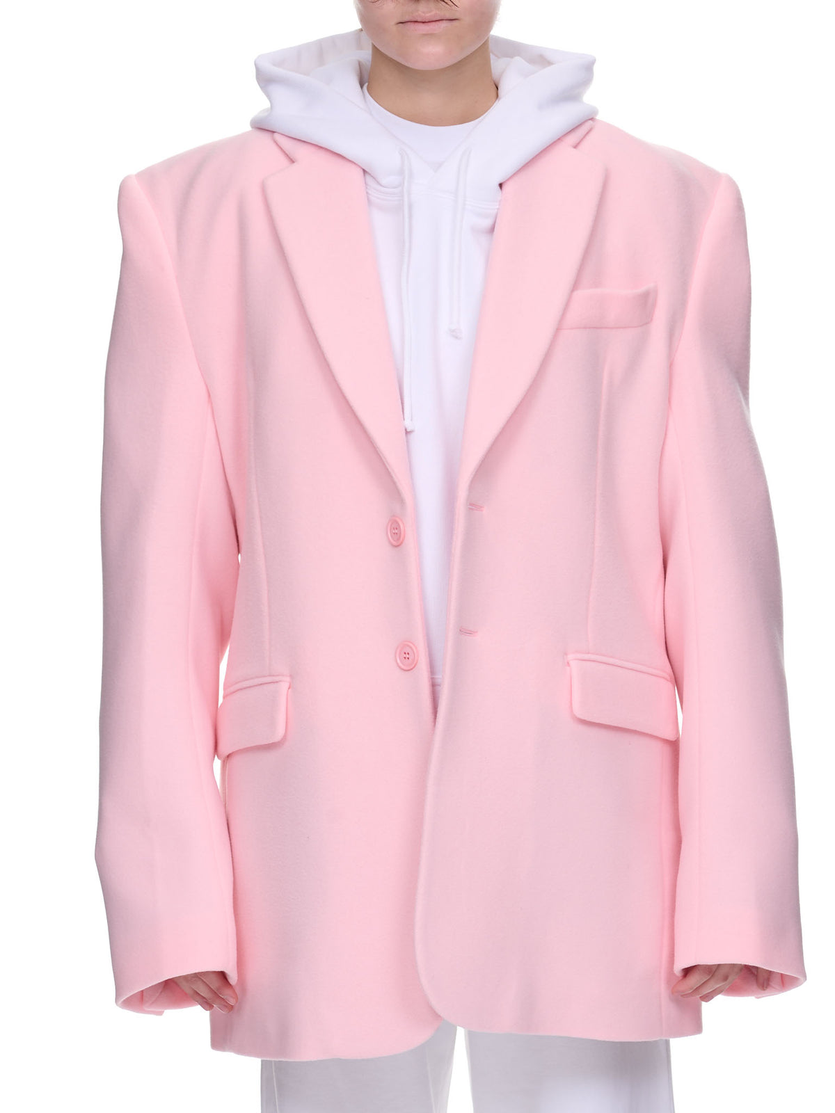 Fleece Tailored Jacket (UE63JA180P-BABY-PINK)