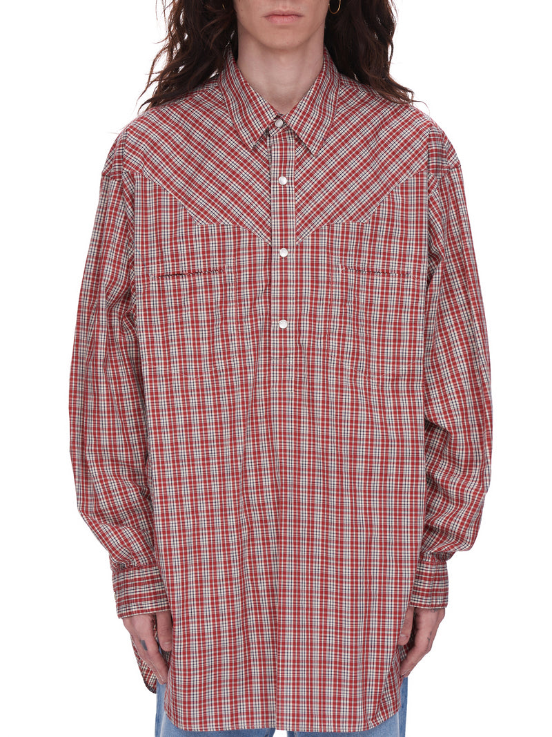 Undercover Plaid Top | H. Lorenzo - front