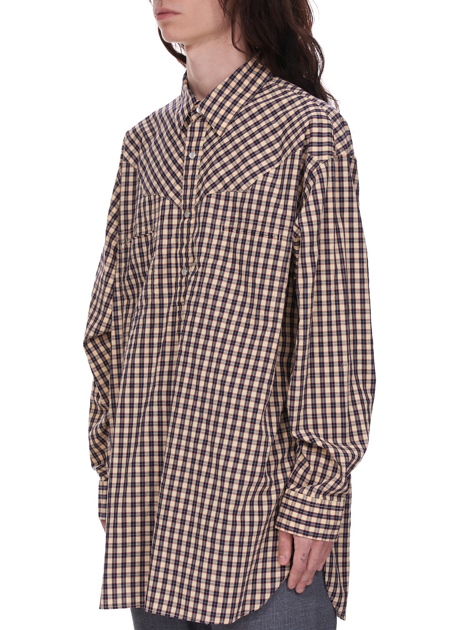 Undercover Plaid Top | H. Lorenzo - side 