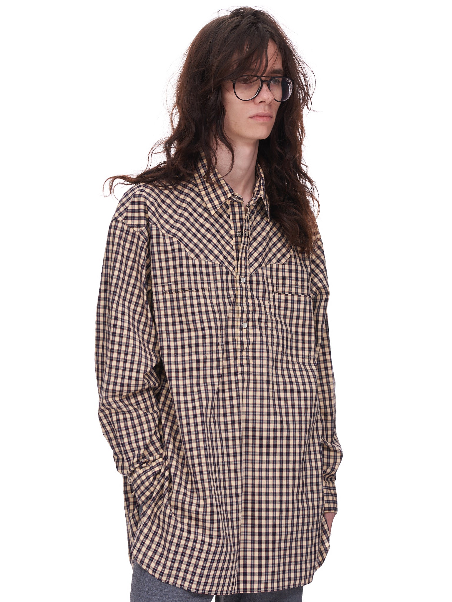 Undercover Plaid Top | H. Lorenzo - side 2