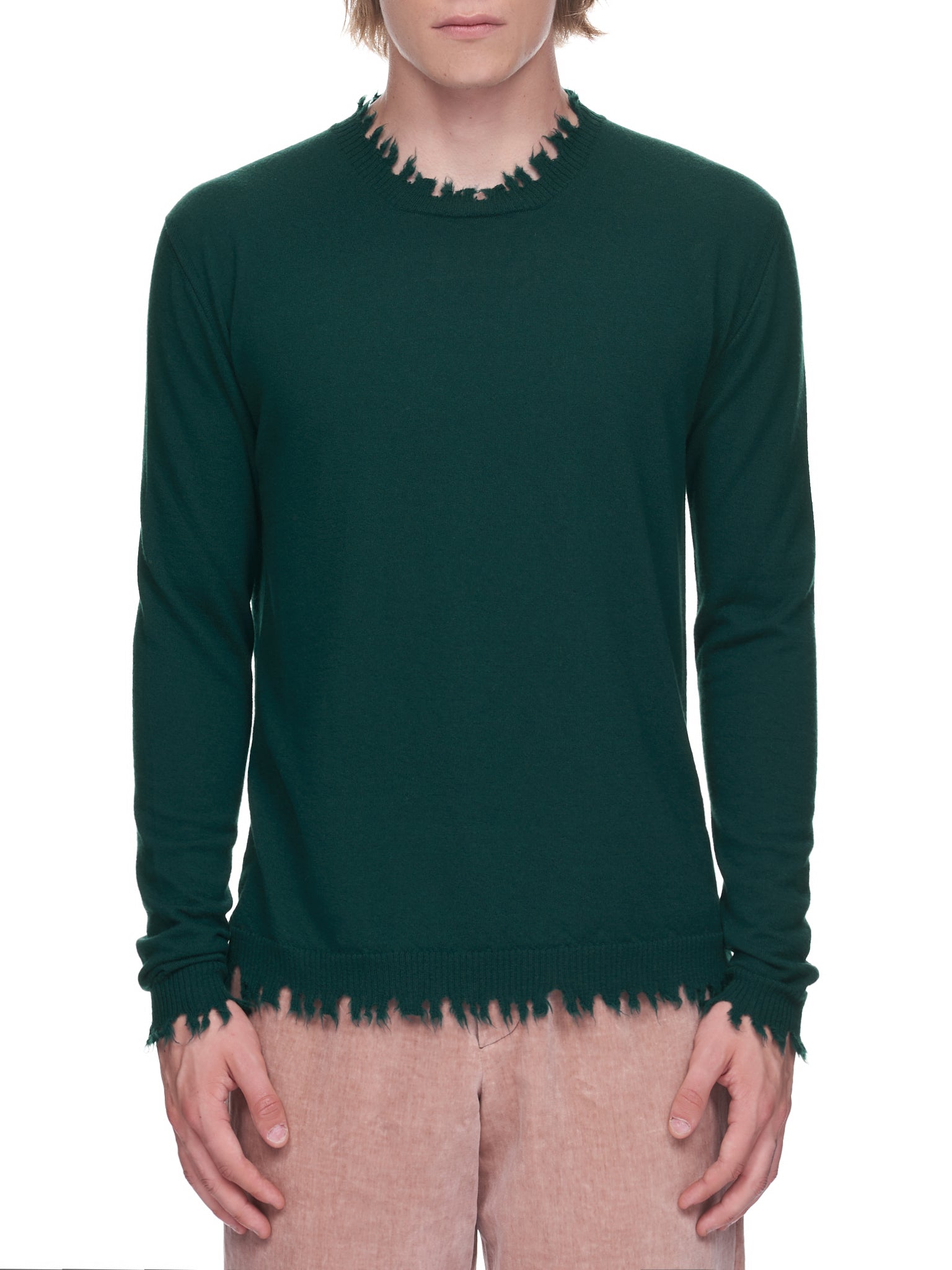 Uma Wang Distressed Cashmere Knit | H.Lorenzo - front