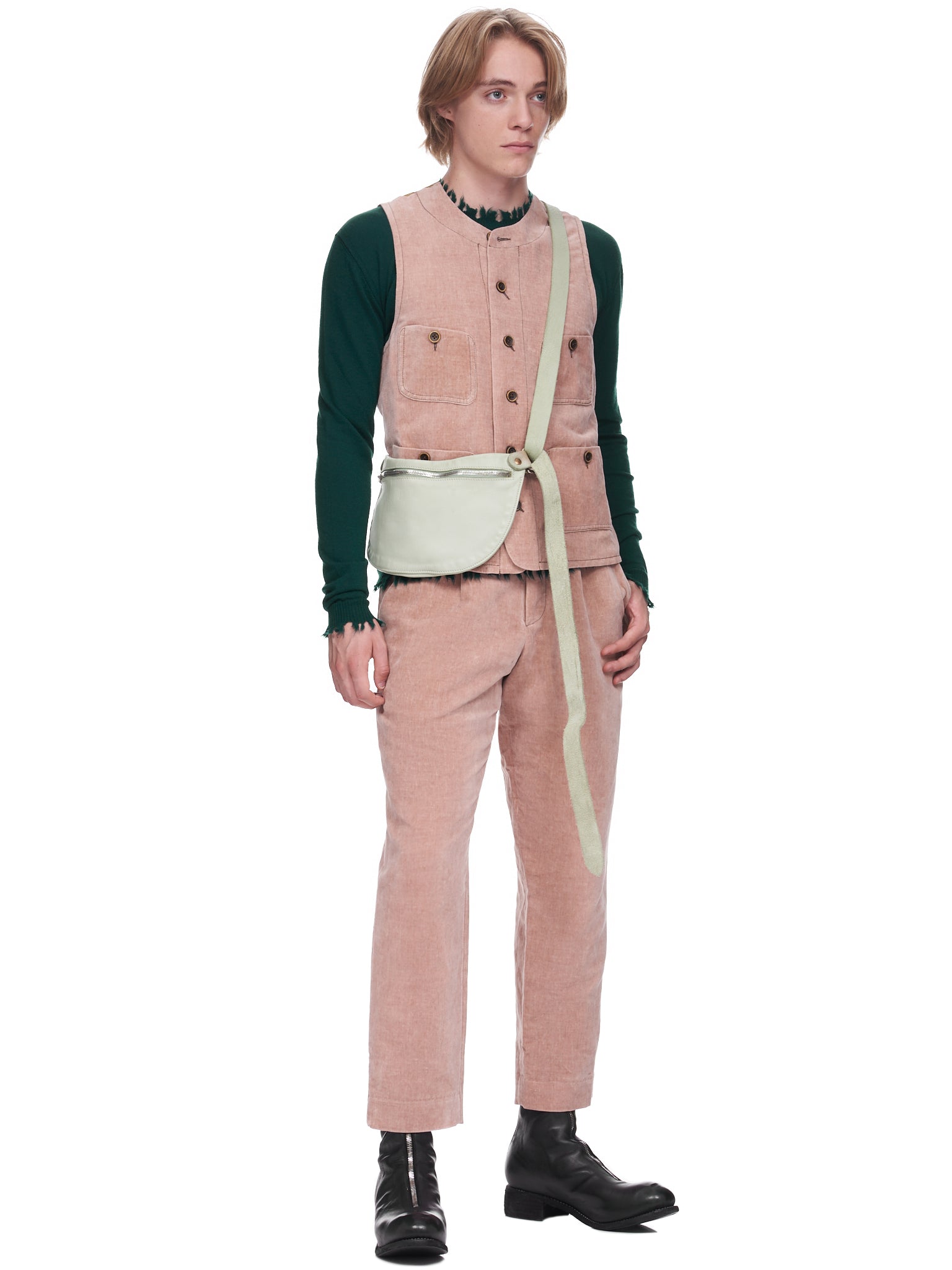 Uma Wang Distressed Cashmere Knit | H.Lorenzo - styled