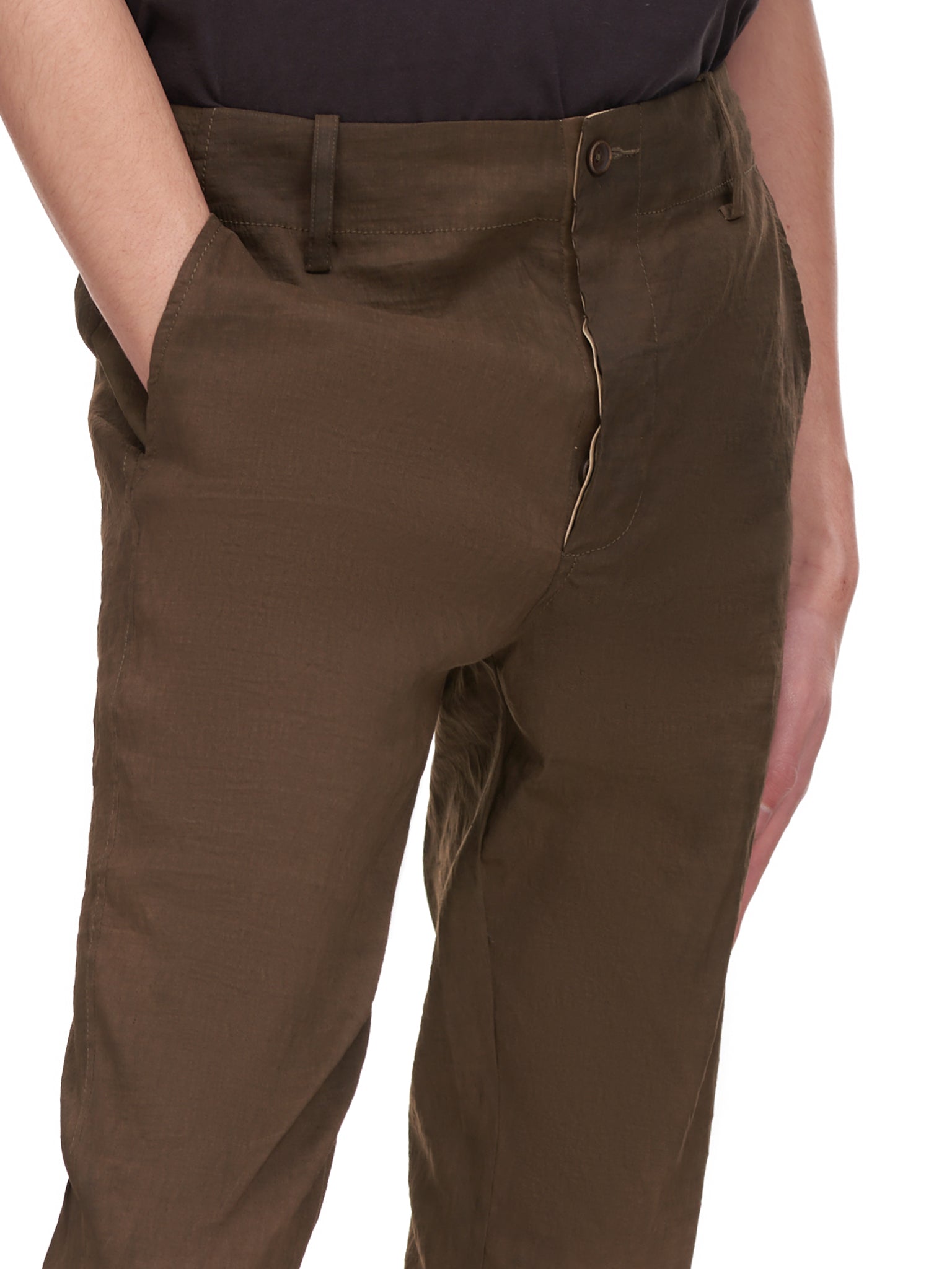 パンツ UMA WANG Women Straight Pants UW3006 UW128 Grey Uma Wang Straight Leg Trousers | H. Lorenzo