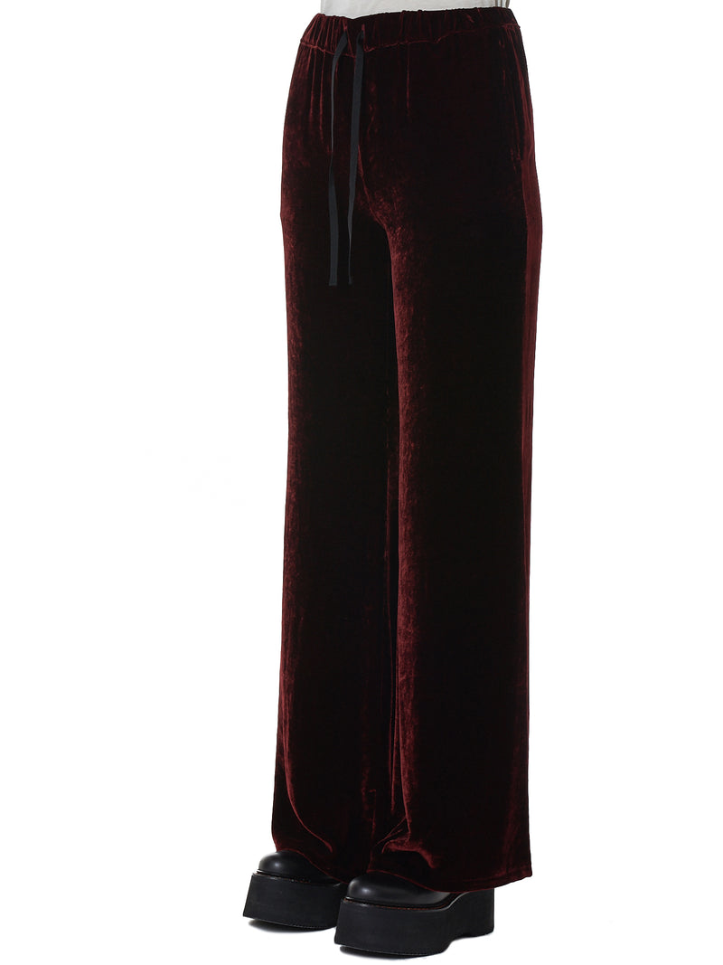 Unravel Velvet Trouser - Hlorenzo Side