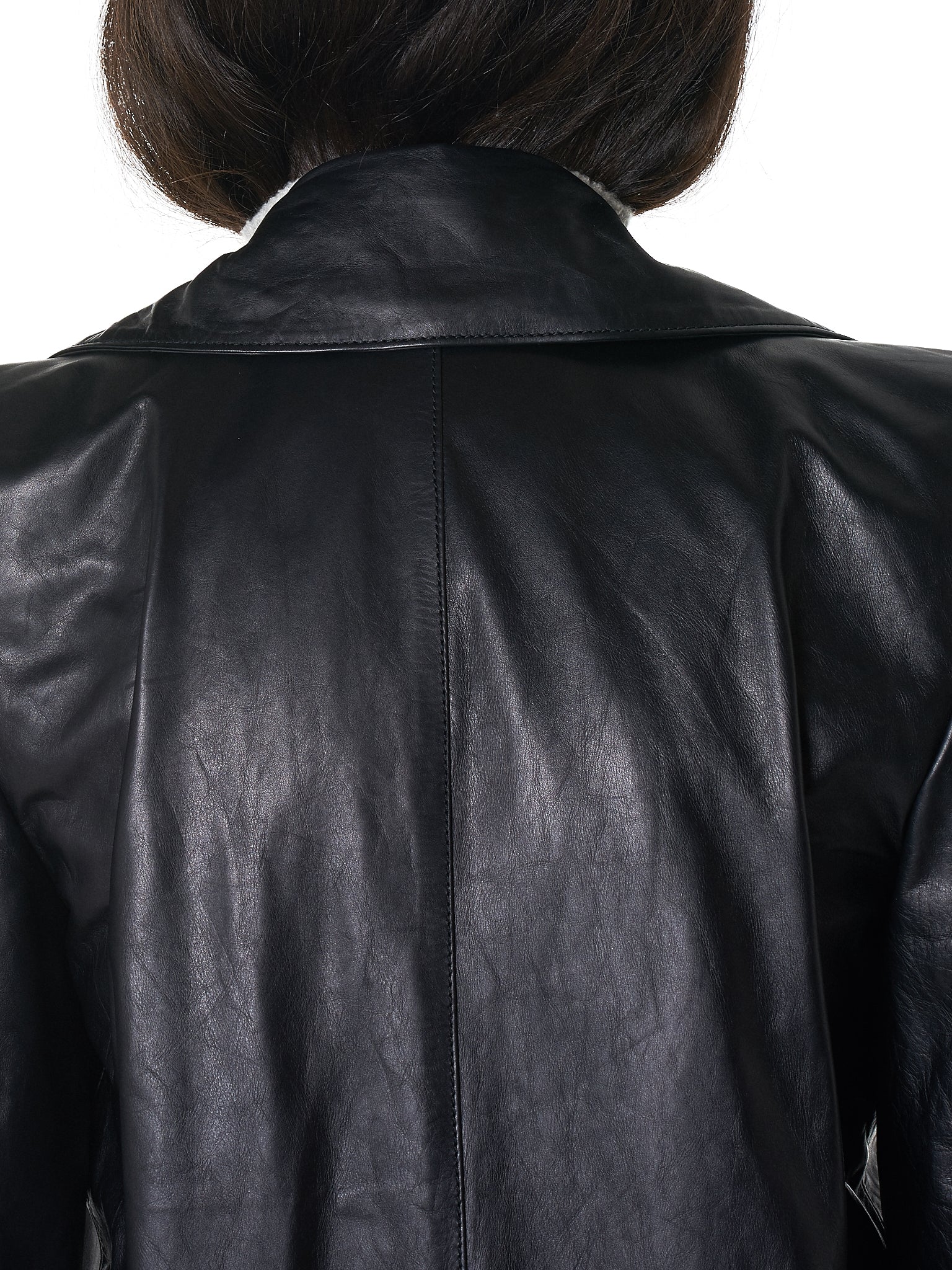Unravel Leather Coat - Hlorenzo Detail 3