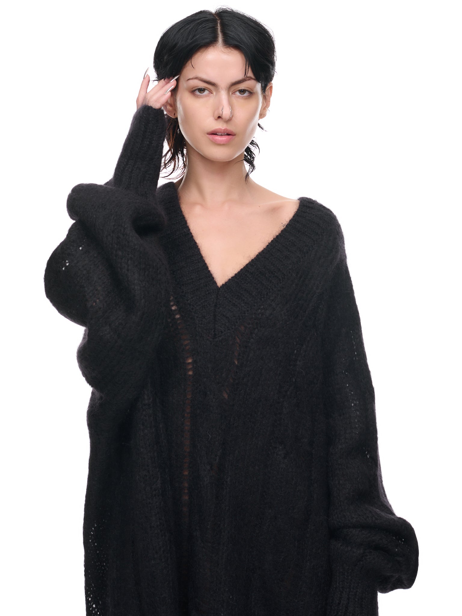 Xl Cable Knit Dress (VAQ04N001-BLACK)