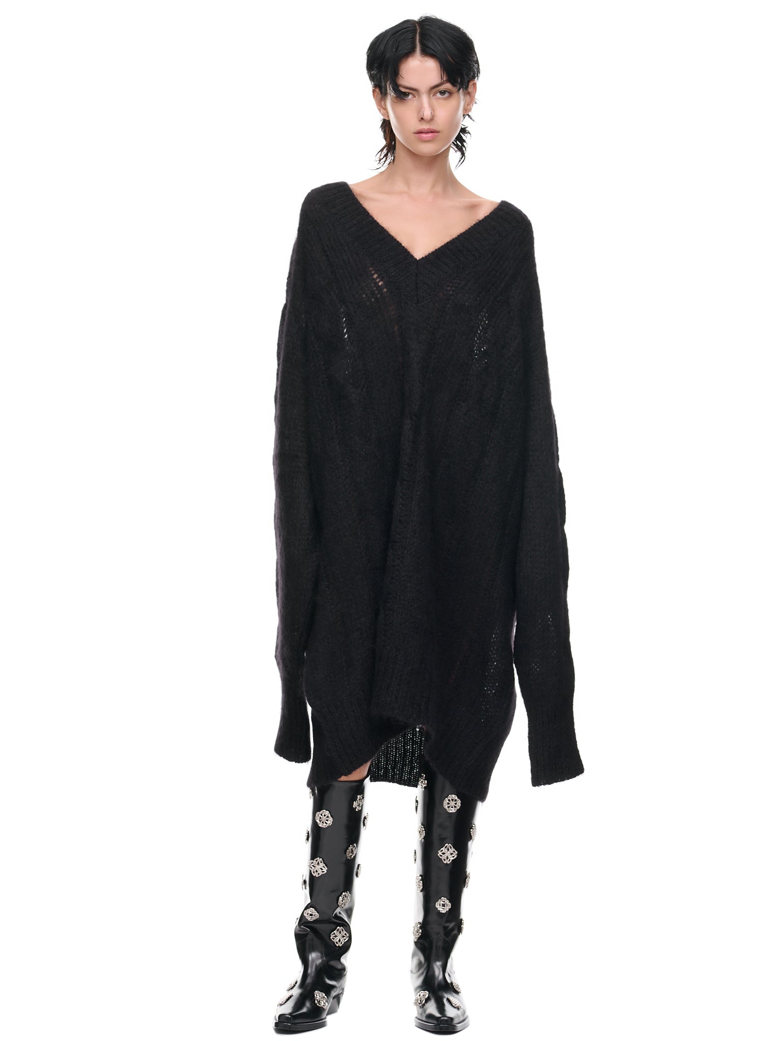 Xl Cable Knit Dress (VAQ04N001-BLACK)