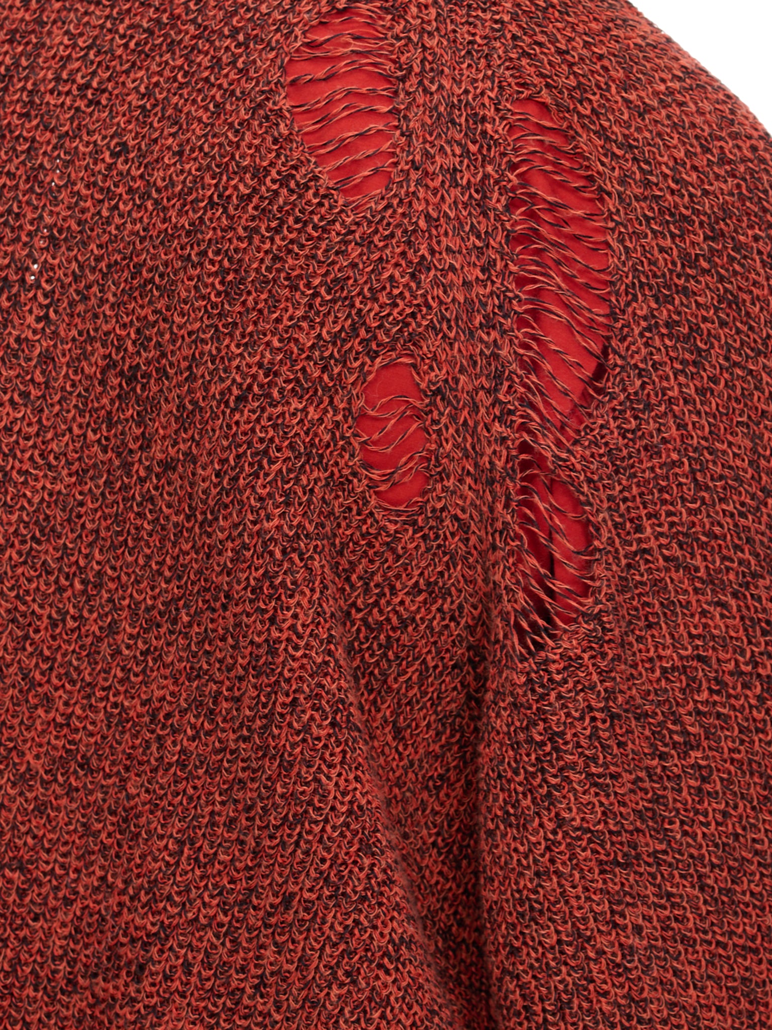 Distressed Zip Cardigan (VK31-309-ORANGE)