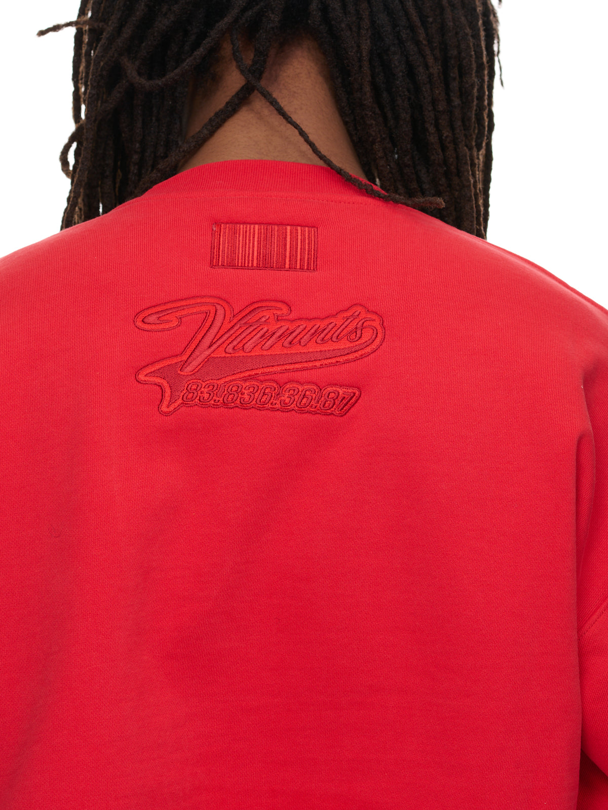 College Cropped Sweater (VL16CW120R-RED)