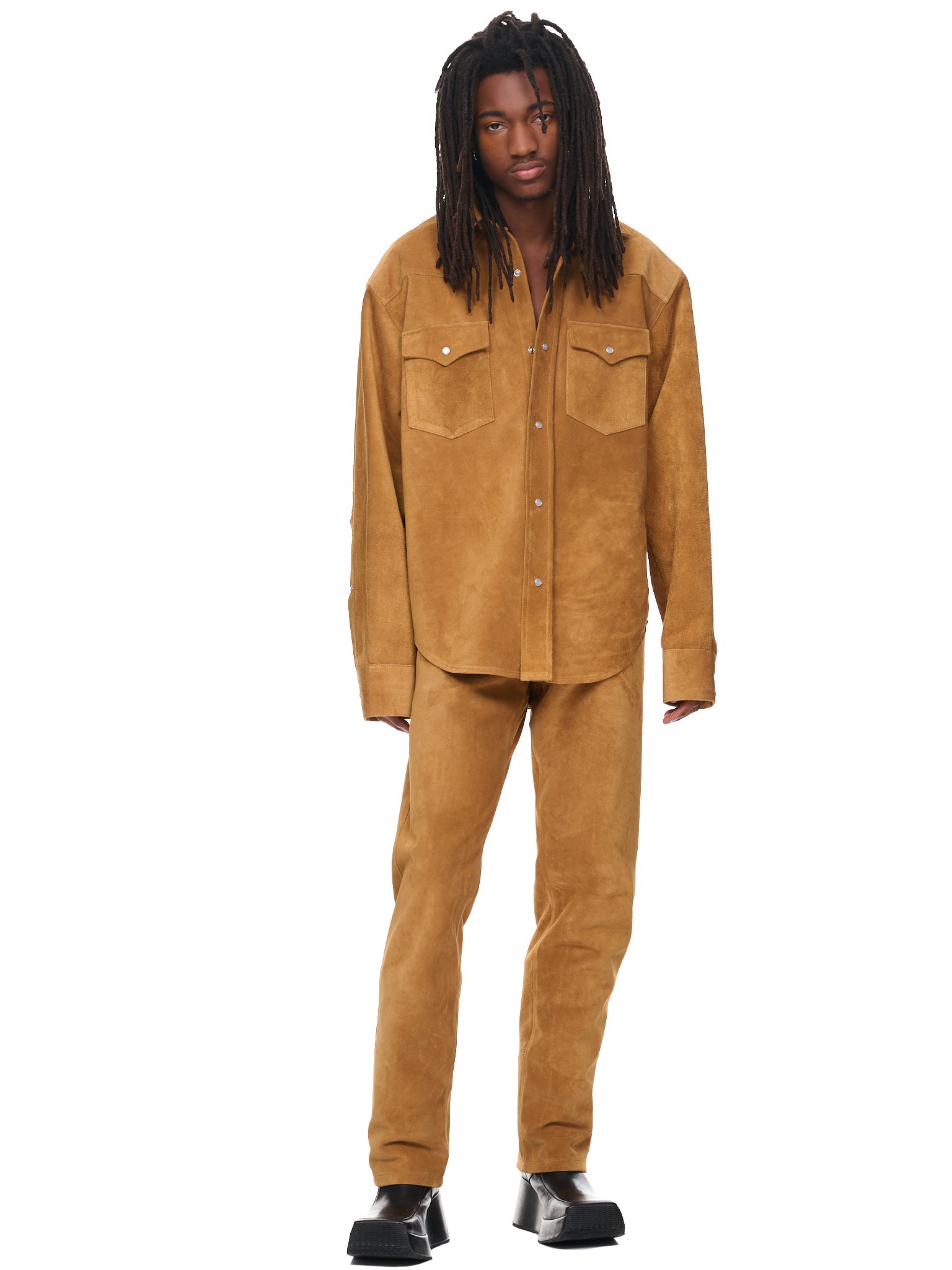 Suede Pants (VL16PA120G-COGNAC)