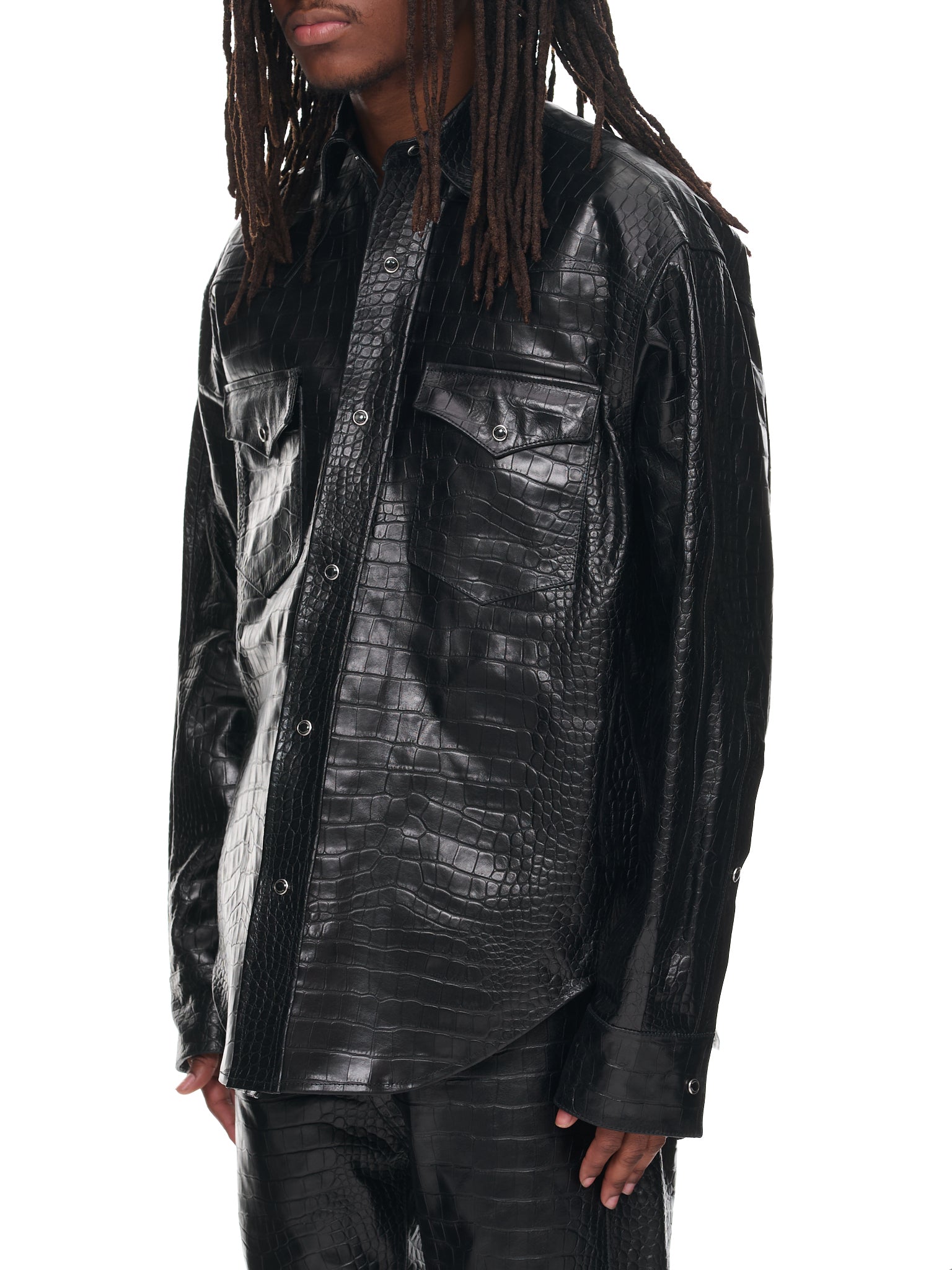 Croc Leather Shirt (VL16SH100R-PRINTED-CROC)