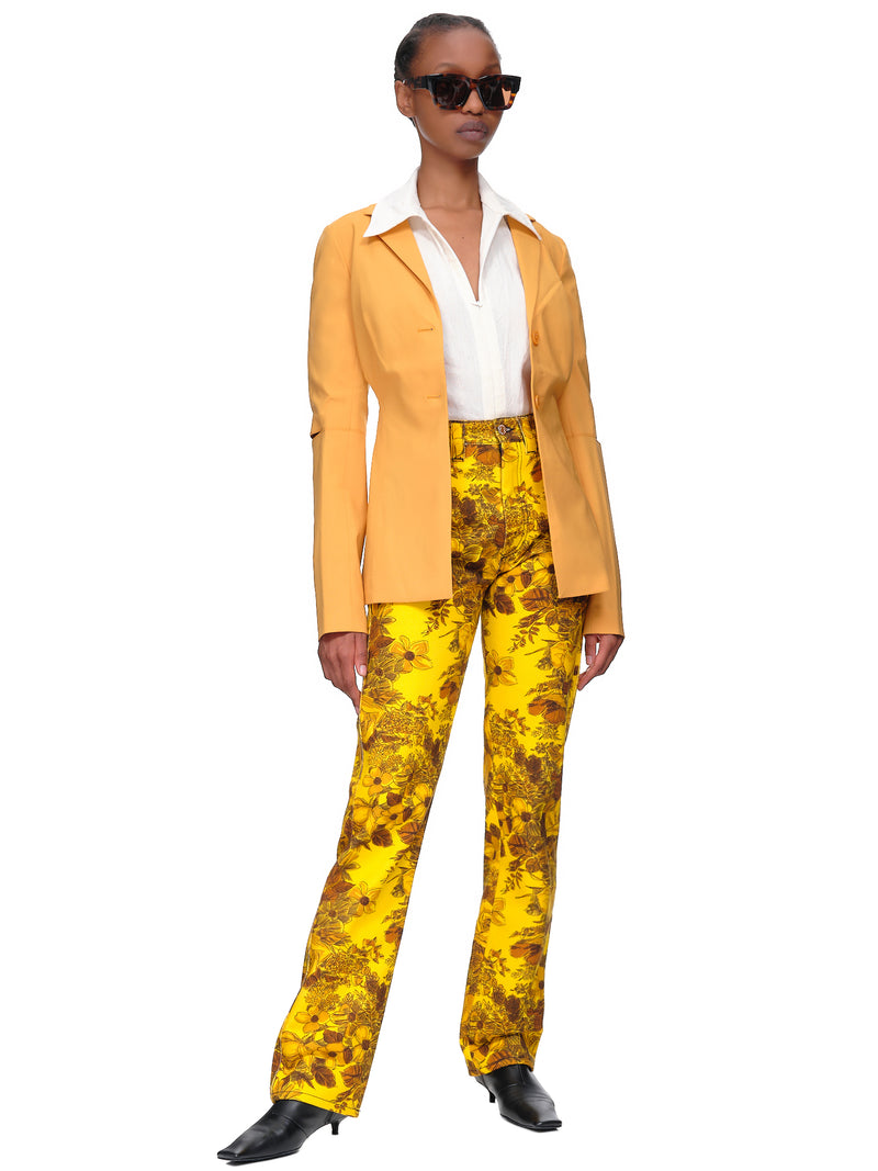 Kwaidan Editions Flower Print Jeans | H.Lorenzo - styled