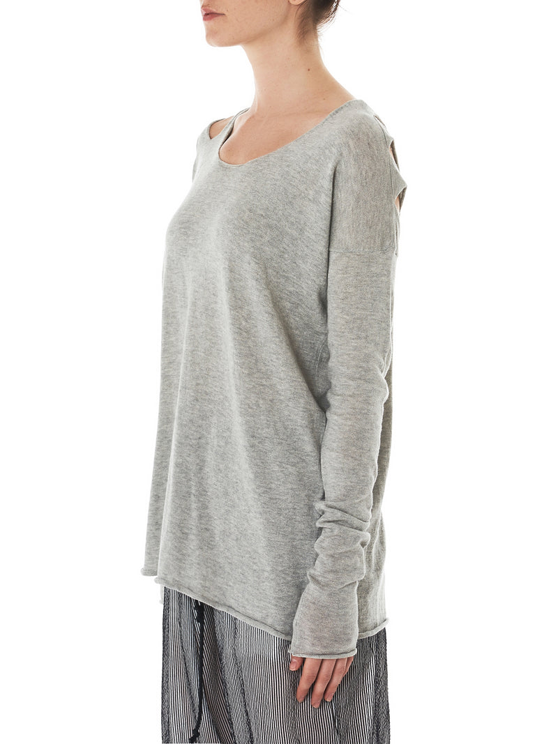 Lost & Found Slashed Sweater - Hlorenzo Side