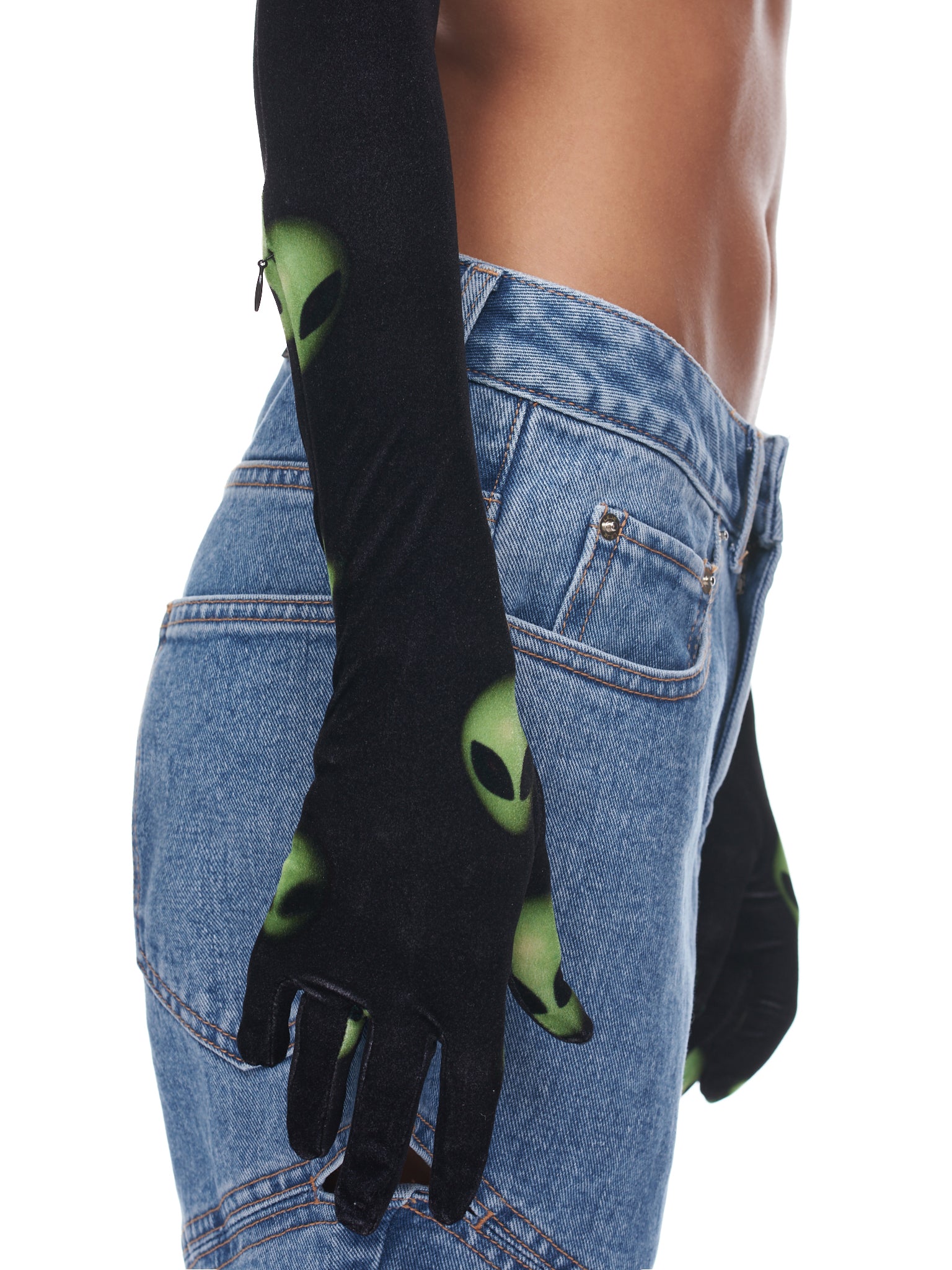 Extraterrestrial Gloved Top (WA53TO100E-ET-GREEN)