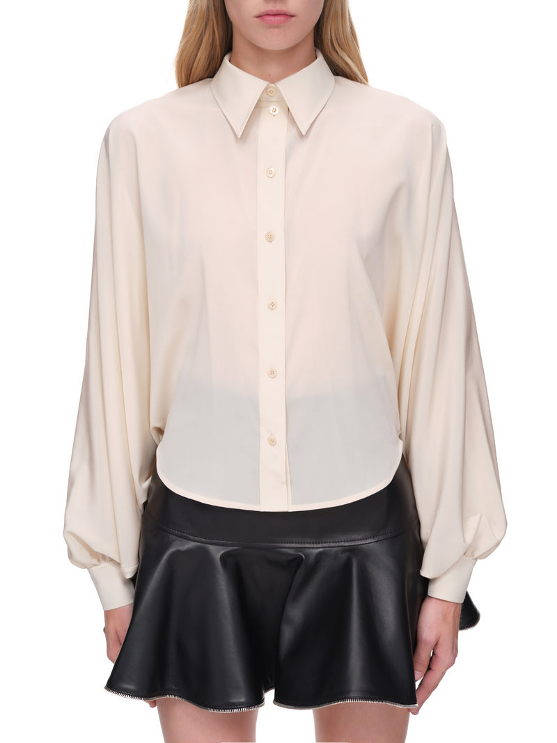 Cut-Out Blouse (WB05-BOTETI-WHITE)