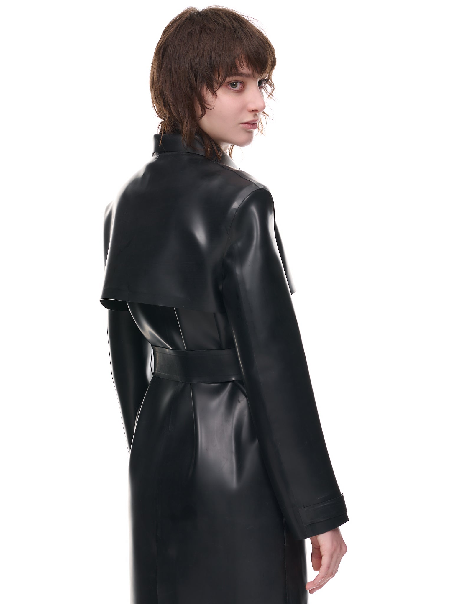 Cawley - British Dry Oilskin Kit Trench in Moss | Oroboro