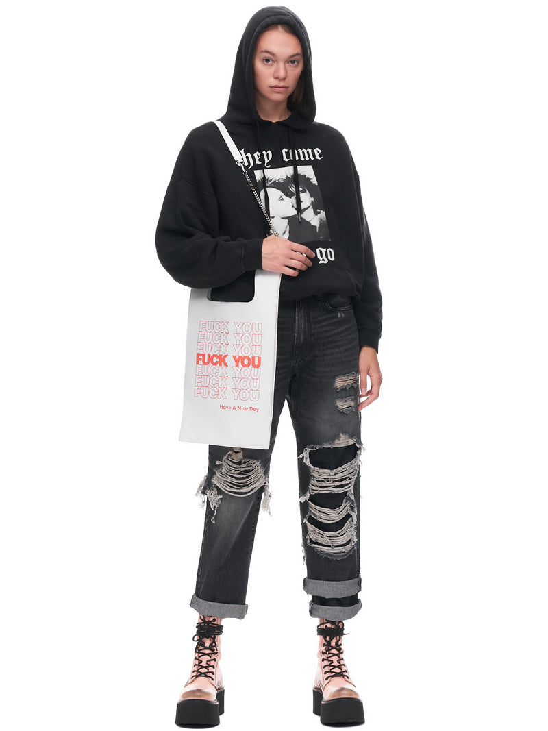 Double Layered Jean (WD050-D014J-BLACK)