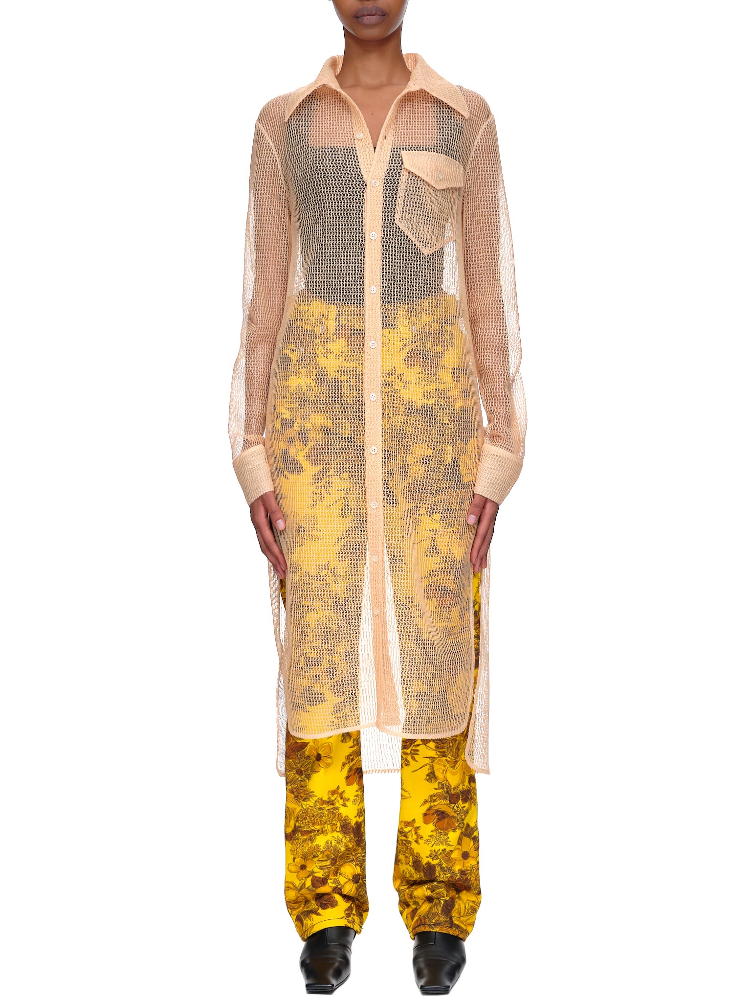 mesh shirt dress KWAIDAN EDITIONS