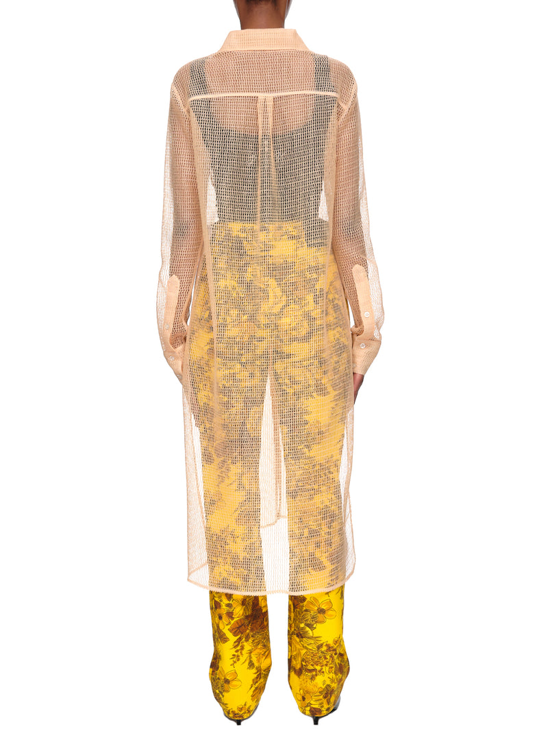 Kwaidan Editions Mesh Shirt Dress | H.Lorenzo - back