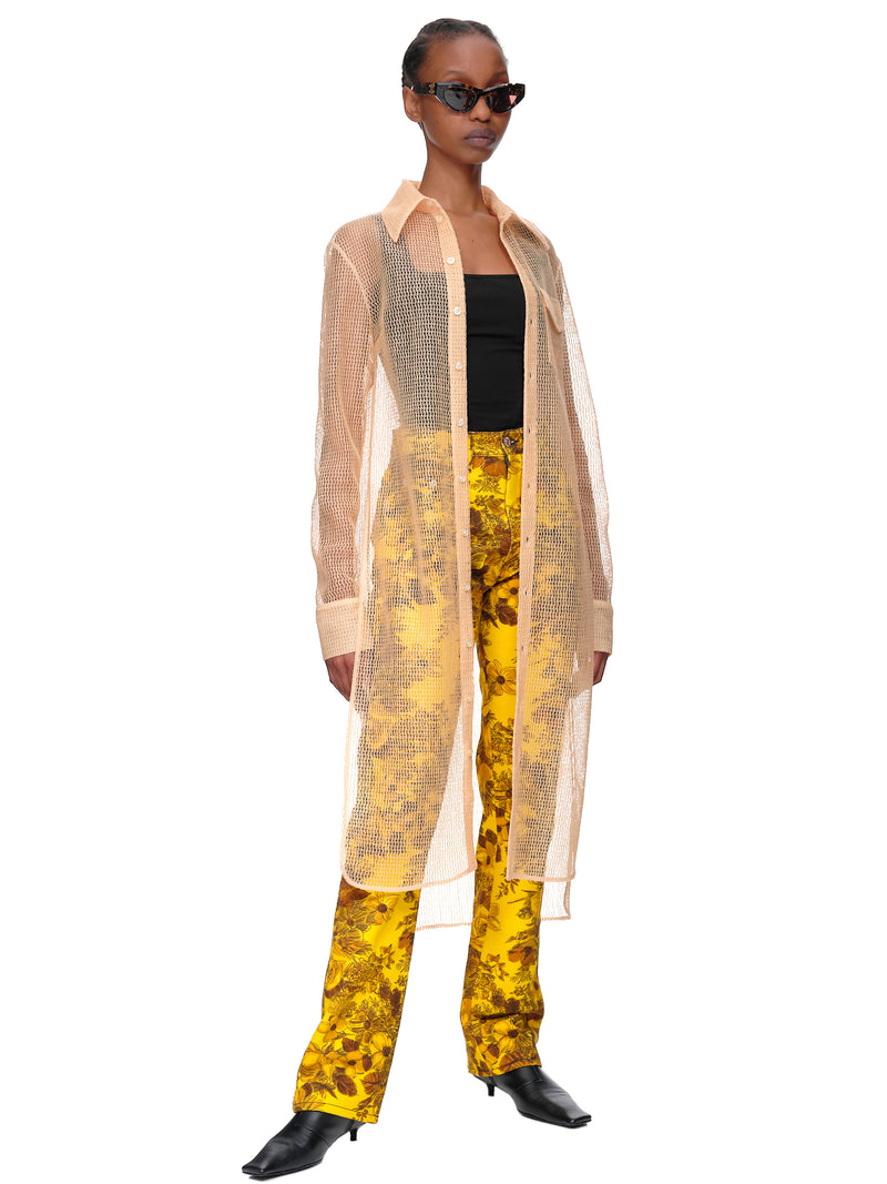 Kwaidan Editions Mesh Shirt Dress | H.Lorenzo - styled 