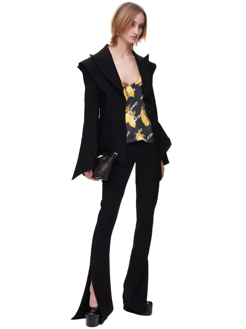 Vetements Lemon Monogram Slip Top | H. Lorenzo - styled 