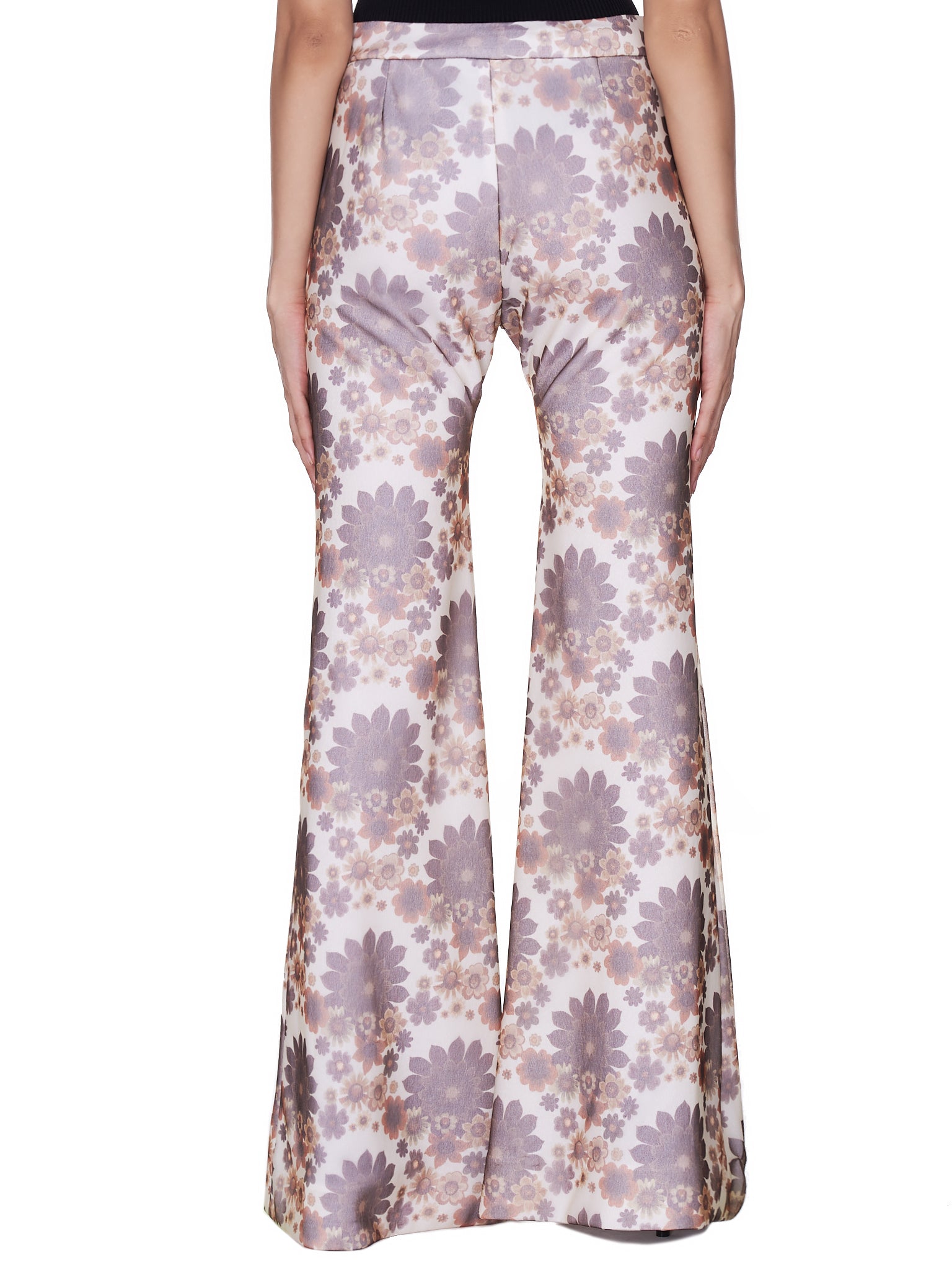 Kwaidan Editions Floral Print Flared Trousers | H. Lorenzo - back