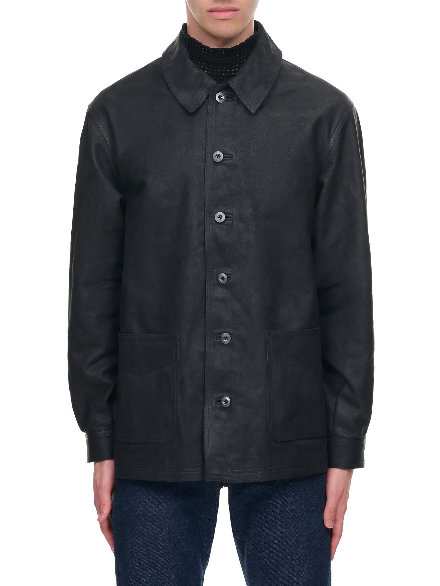 WRKM Horse Leather Jacket (WRKM-HORSE-CULATTA-FG-BLACK)