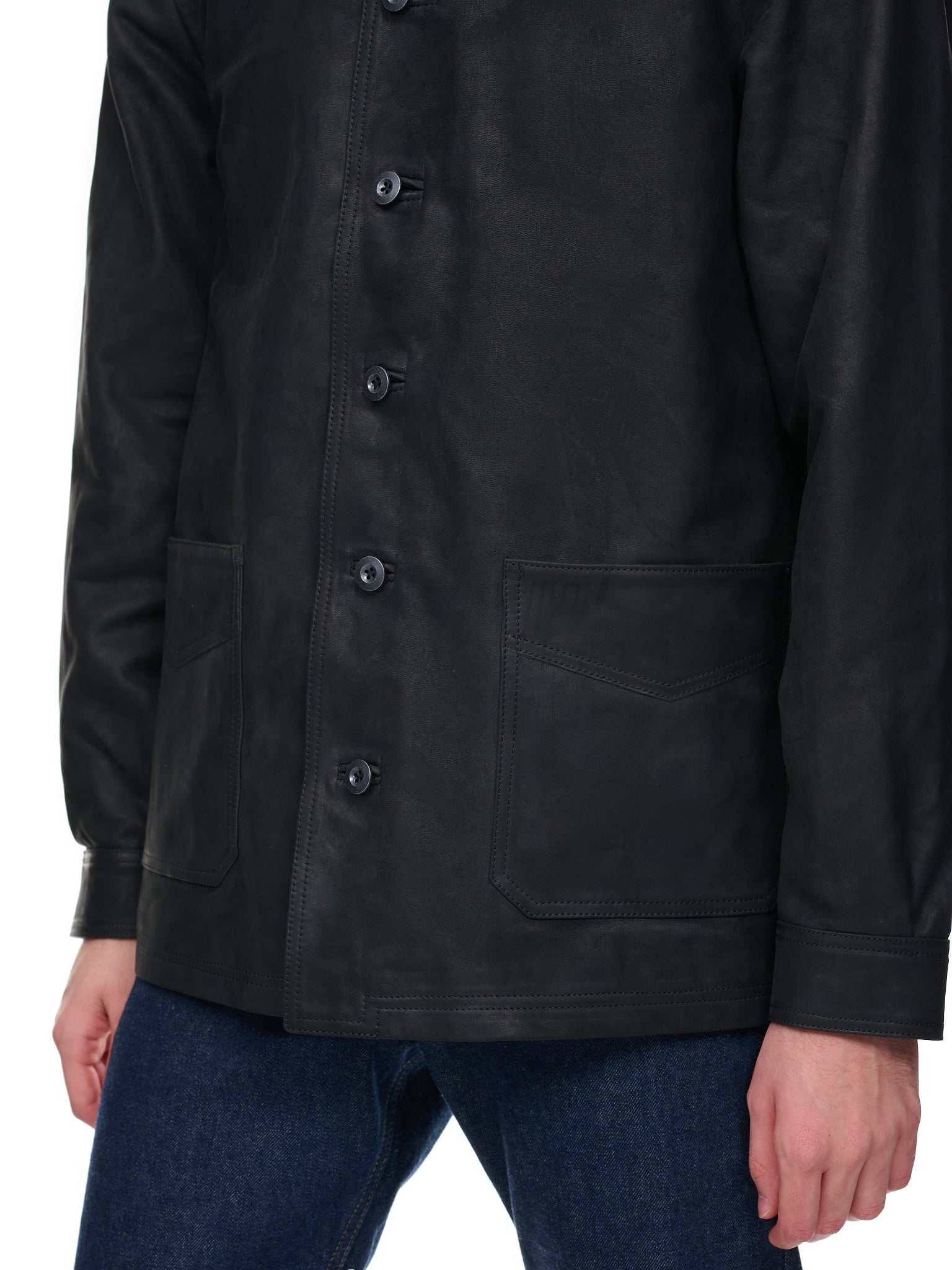 WRKM Horse Leather Jacket (WRKM-HORSE-CULATTA-FG-BLACK)