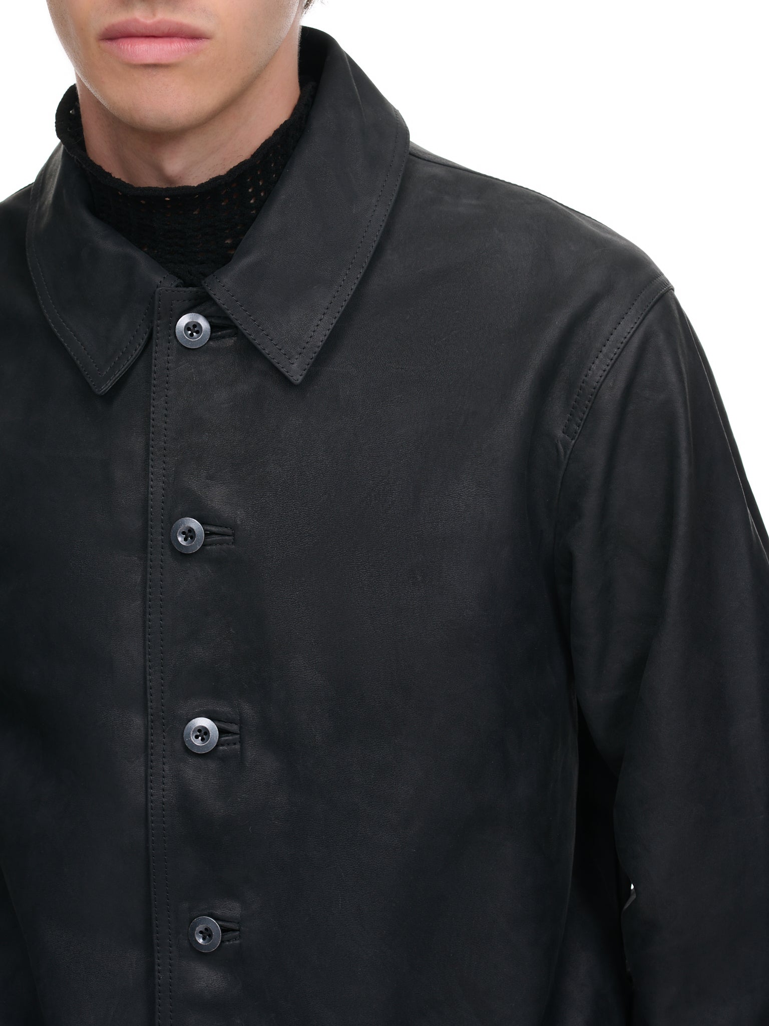 WRKM Horse Leather Jacket (WRKM-HORSE-CULATTA-FG-BLACK)