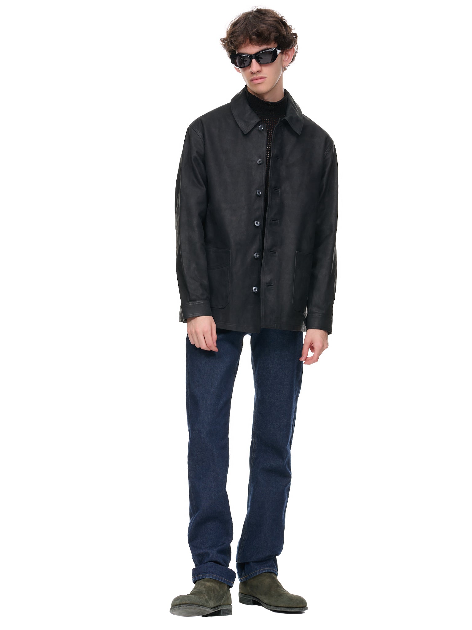 WRKM Horse Leather Jacket (WRKM-HORSE-CULATTA-FG-BLACK)