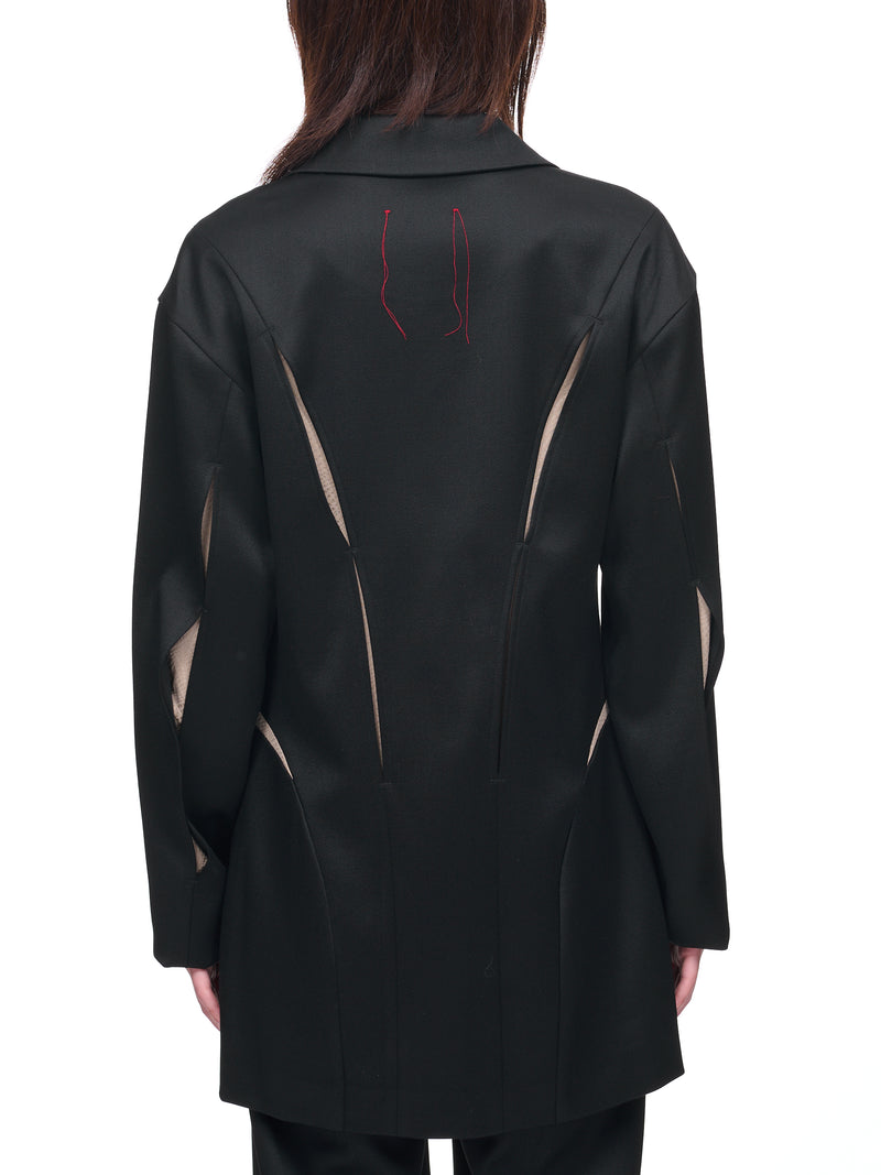 Wool Suit Jacket (WV07O-ONYX)