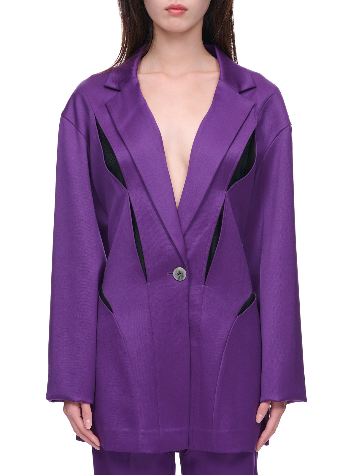 Wool Suit Jacket (WV07V-VIOLET)