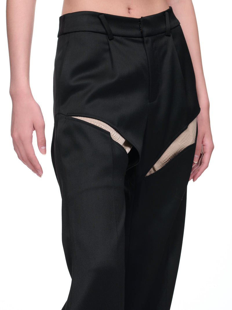 Wool Suit Trousers (WV08O-ONYX)