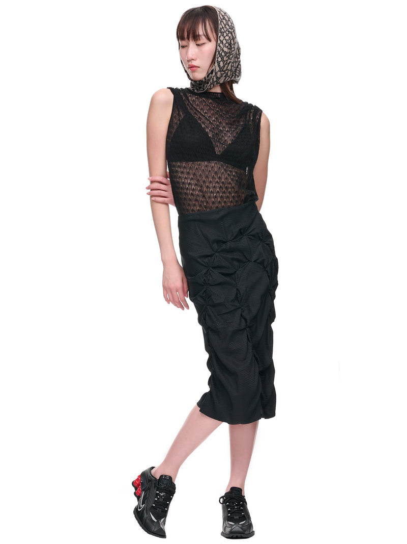 Sheer Cashmere Knit Top (KN11O-ONYX)