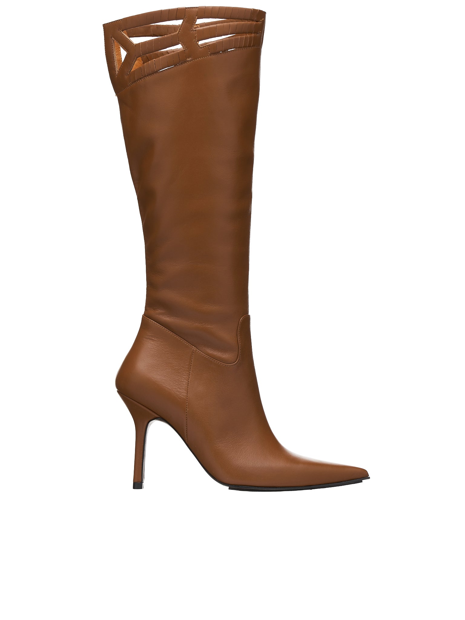 Leather Boots (WW-SHOES-5-BROWN)