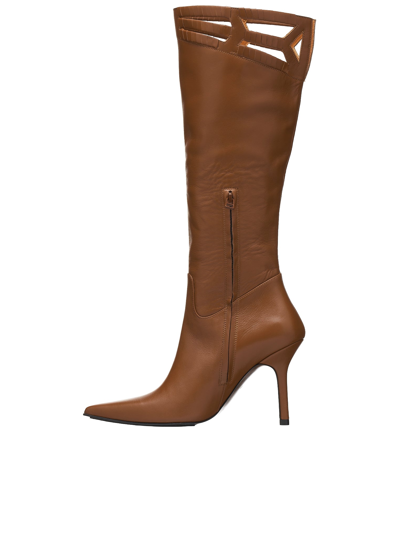 Leather Boots (WW-SHOES-5-BROWN)