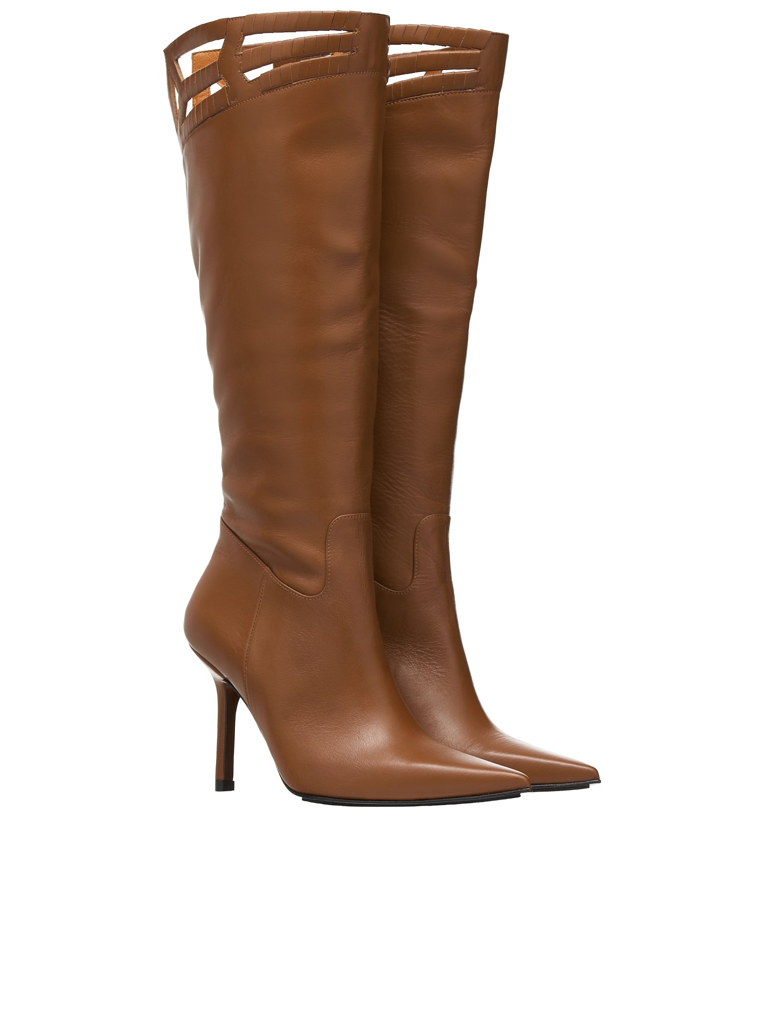Leather Boots (WW-SHOES-5-BROWN)