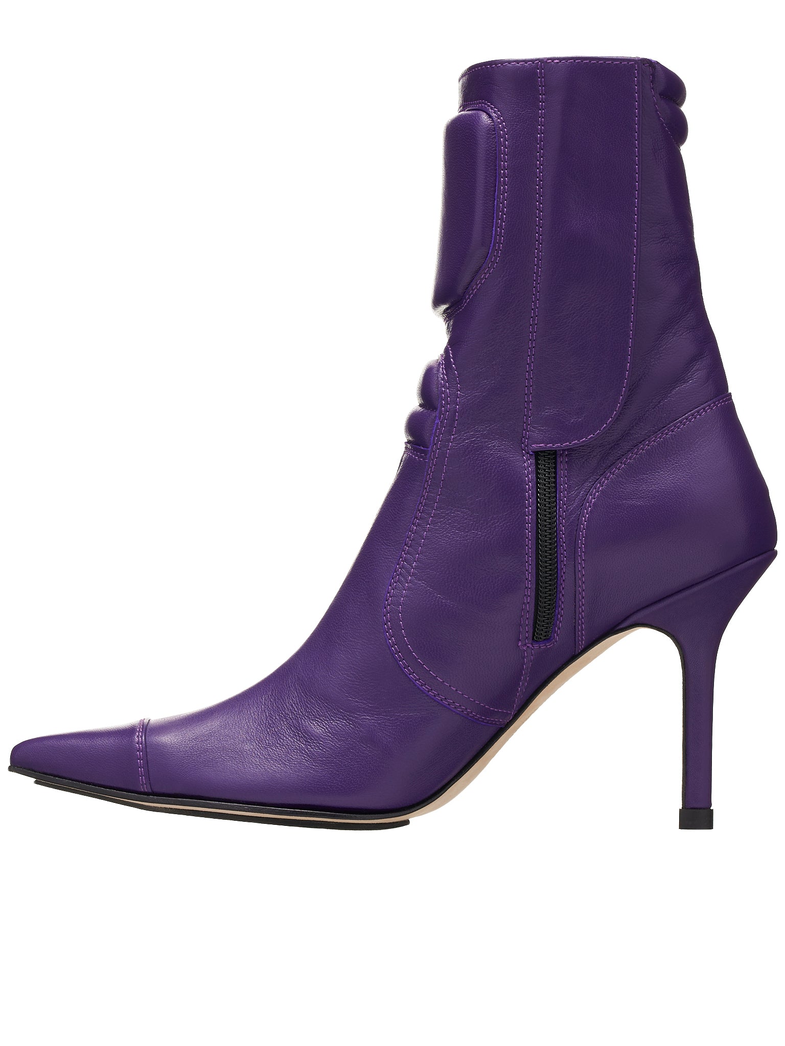 Padded Leather Boots (WW-SHOES-5-PURPLE)