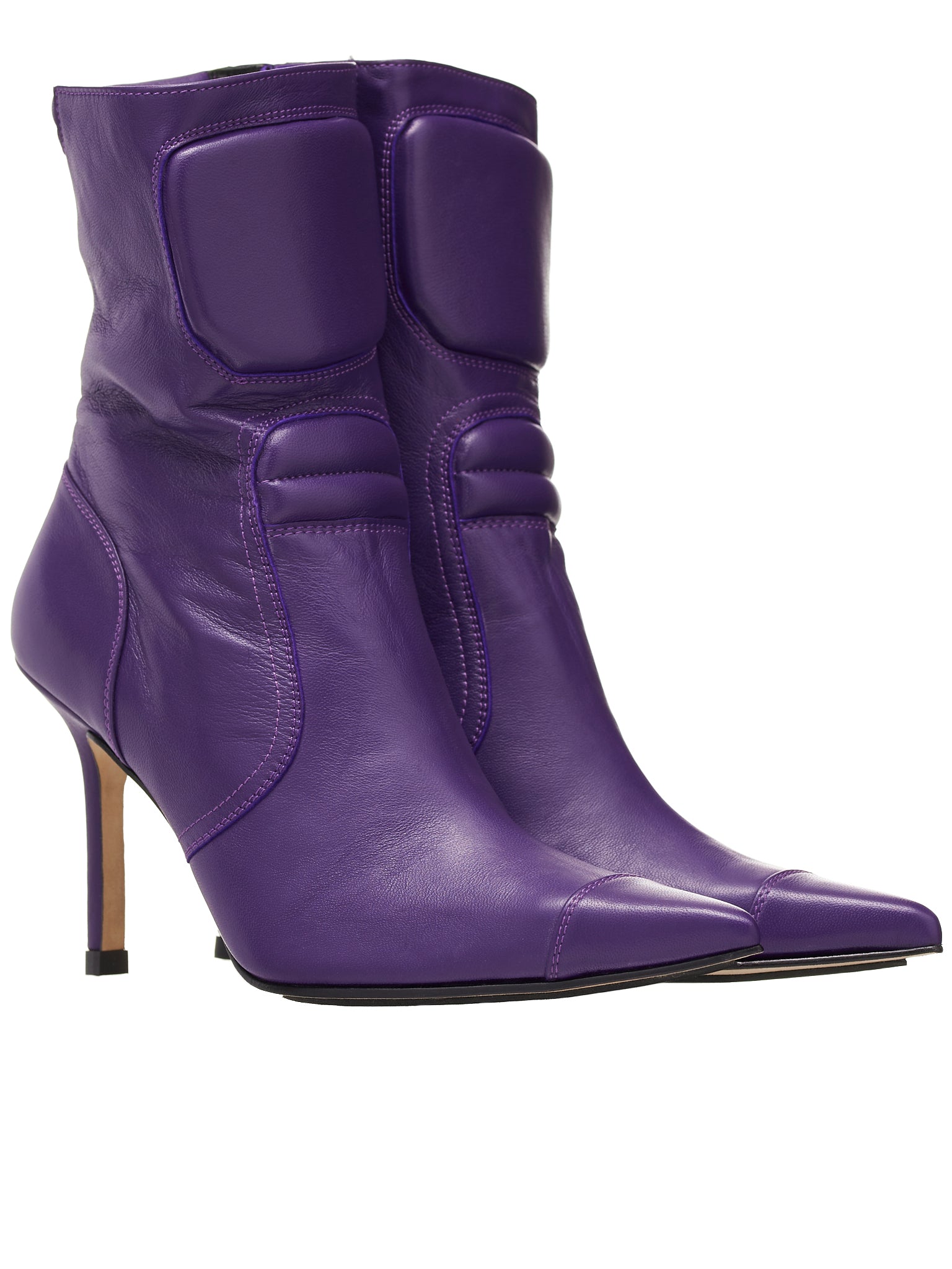 Padded Leather Boots (WW-SHOES-5-PURPLE)