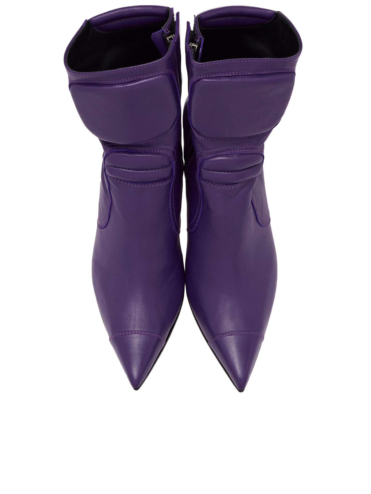 Padded Leather Boots (WW-SHOES-5-PURPLE)