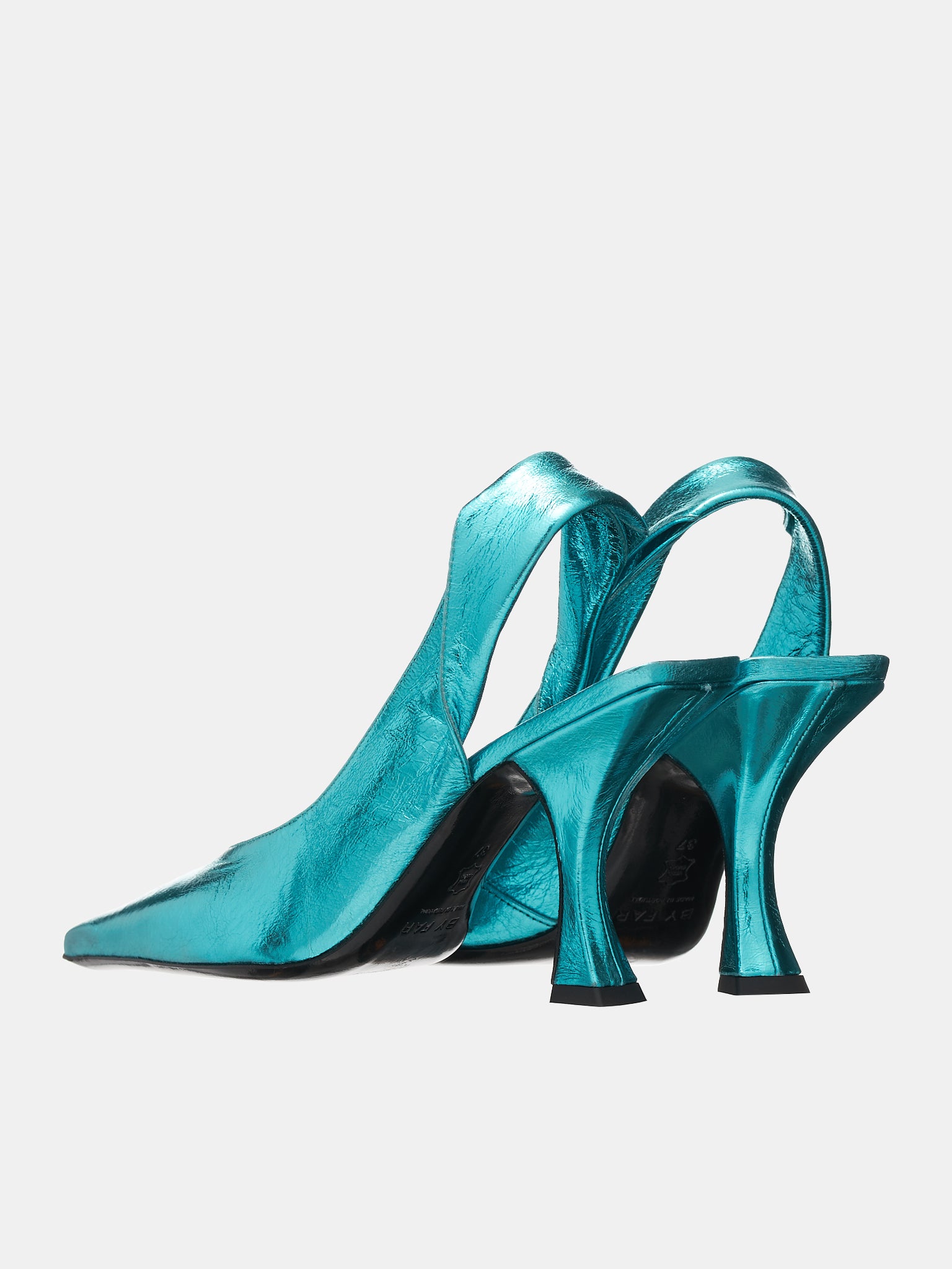 Yasha Heels (YASHA-METALLIC-LEATHER-AQUAMAR)