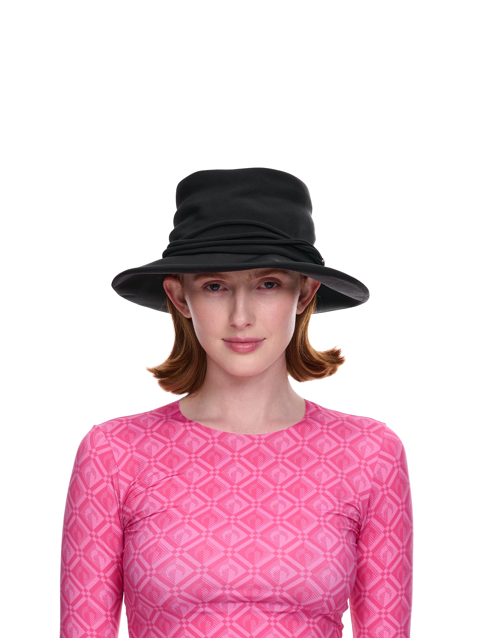 Pork Pie Clochet Hat (YI-H02-500-BLACK)