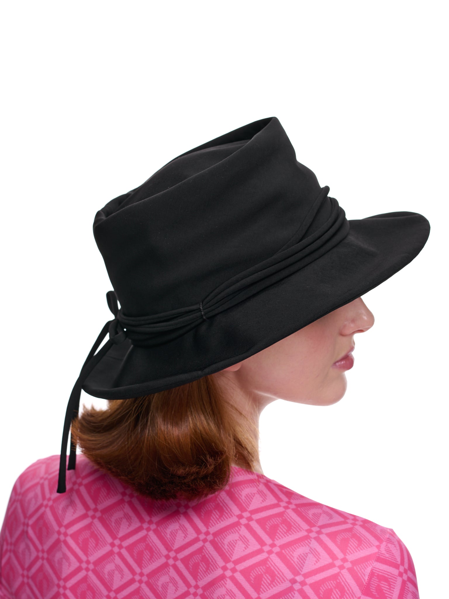 Pork Pie Clochet Hat (YI-H02-500-BLACK)