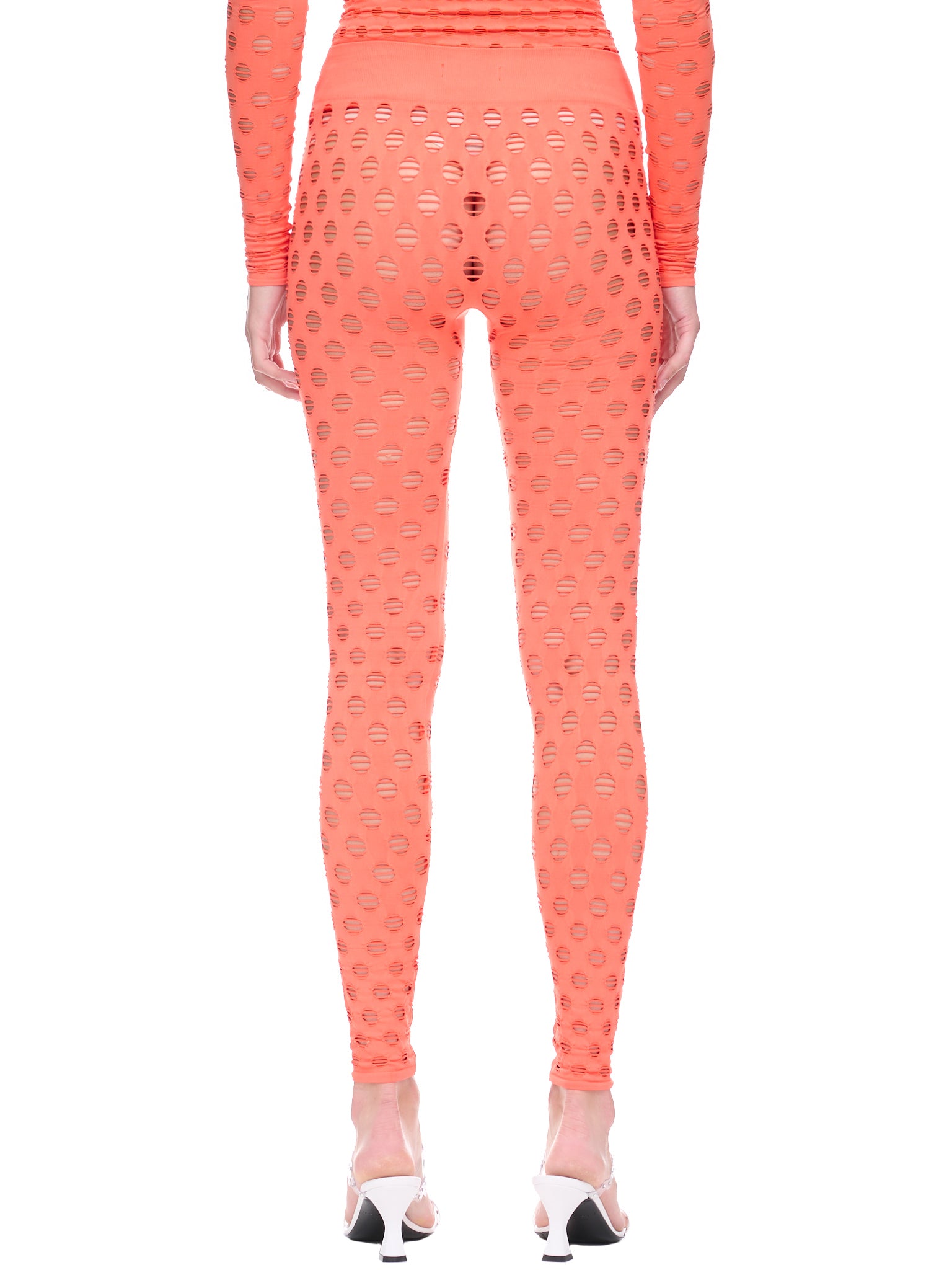 Perforated Leggings (YS304-CARROT)