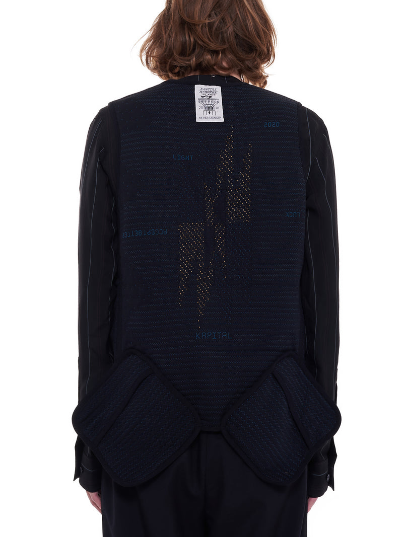 Nylon Knitted Vest (K2009SJ026-BLACK)